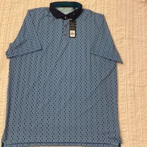 Greyson Golf Polo, NEW WITH TAGS, NEVER WORN, Size XL, Blue.